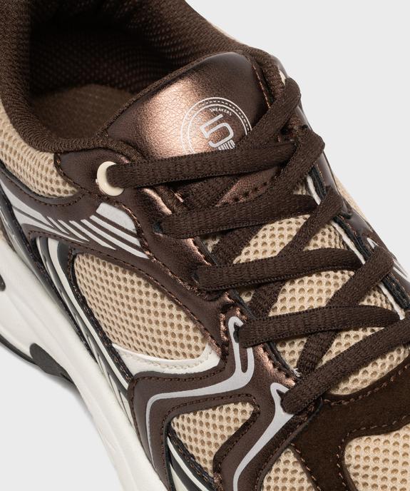 Baskets running multicolores femme - 5 Miles vue6 - 5 MILES - GEMO