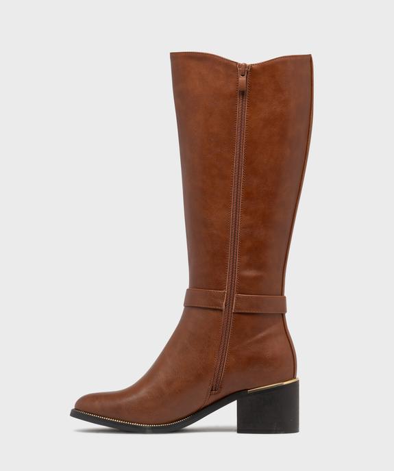 Bottes avec bande élastique sur le côté femme - Valentina Baldano vue3 - VALENTINA BALDANO GEMO FORGOOD - GEMO