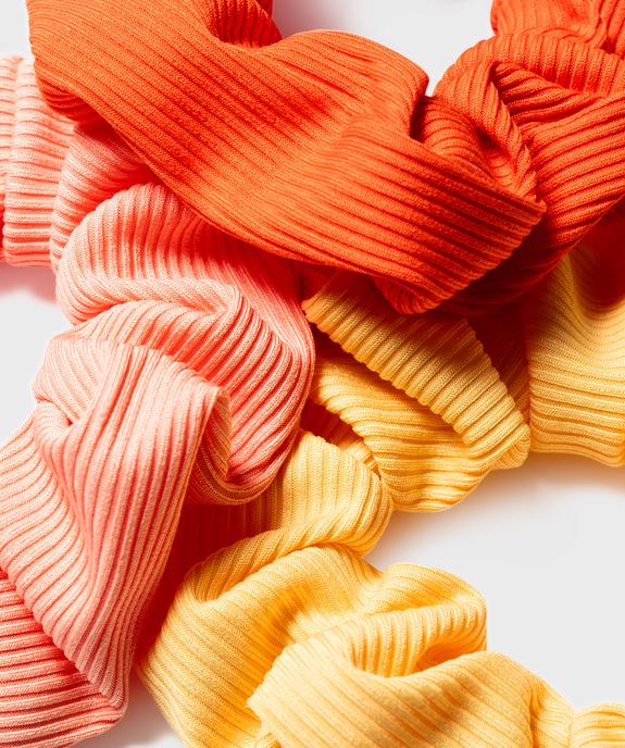 Chouchous pour les cheveux en satin côtelé femme (lot de 3) vue2 - GEMO (ACCESS) - GEMO