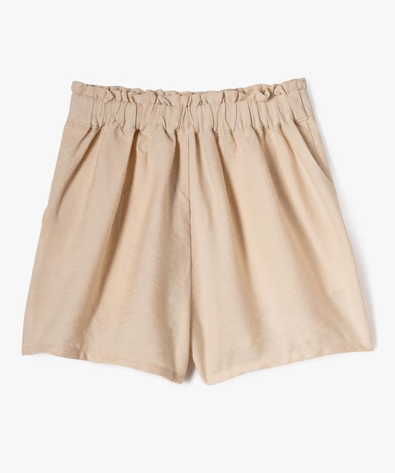 Short ample en viscose fluide à enfiler fille vue3 - GEMO 4G FILLE - GEMO