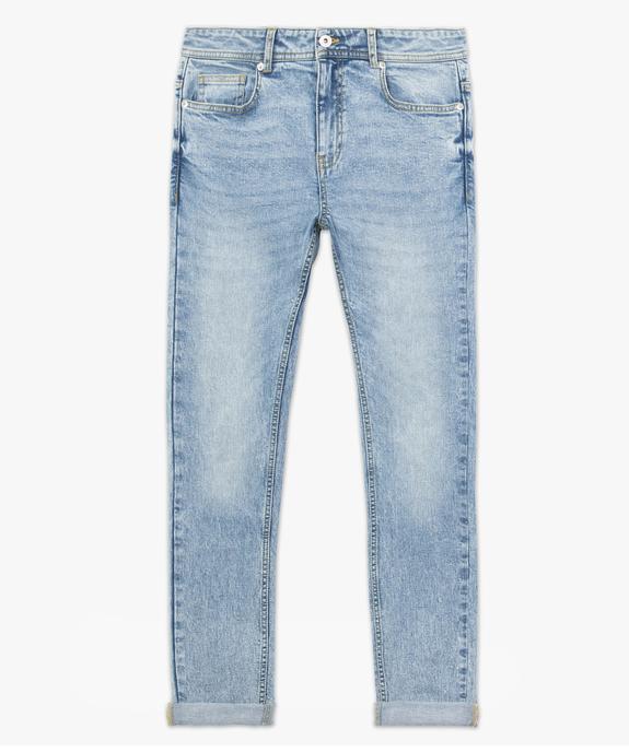 Jean homme coupe Skinny délavé  vue4 - GEMO 4G HOMME - GEMO