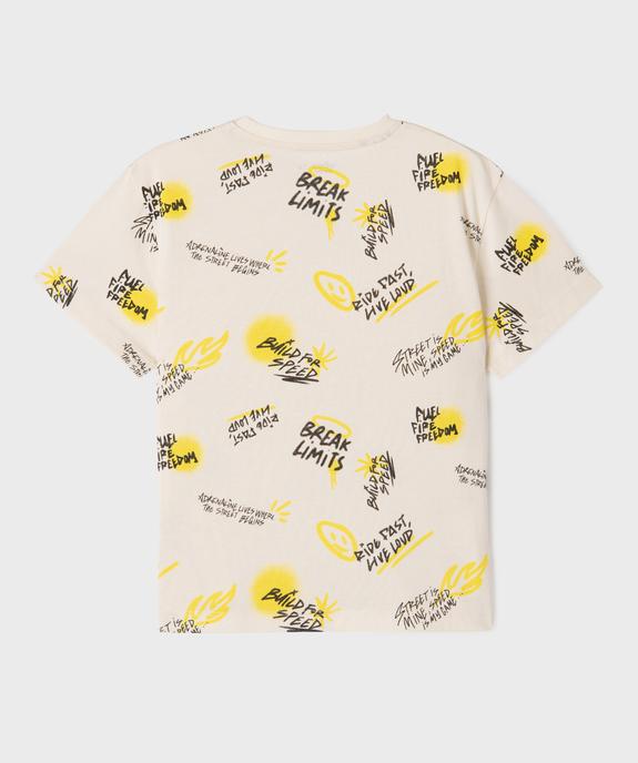 Tee-shirt manches courtes imprimé garçon vue4 - GEMO (ENFANT) - GEMO