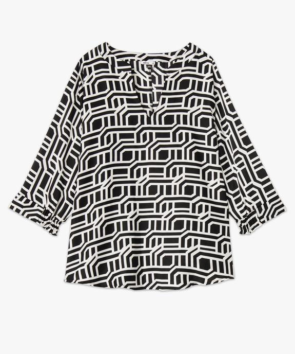 Blouse à manches chauve-souris imprimée femme grande taille vue4 - GEMO (G TAILLE) - GEMO