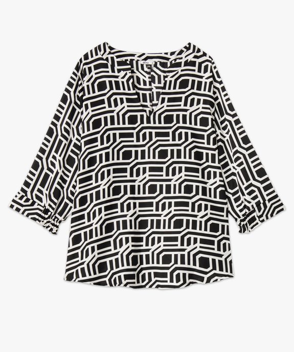 Blouse à manches chauve-souris imprimée femme grande taille vue4 - GEMO (G TAILLE) - GEMO