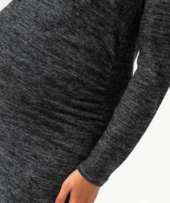 Robe de maternité à manches longues en maille  vue2 - GEMO (MATER) - GEMO