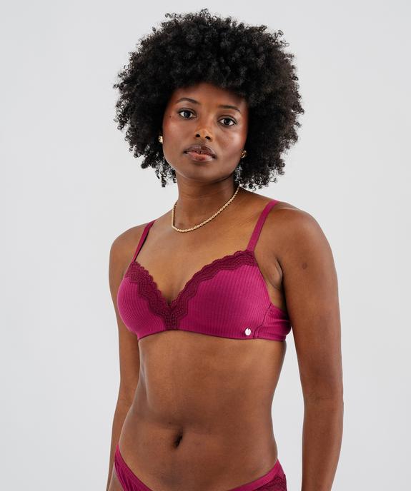 Soutien-gorge triangle sans armatures à bonnets moulés femme - LuluCastagnette vue1 - LULUCASTAGNETTE - GEMO