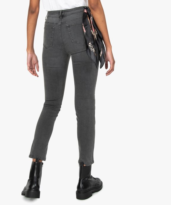 Jean femme coupe Slim taille haute vue3 - GEMO 4G FEMME - GEMO