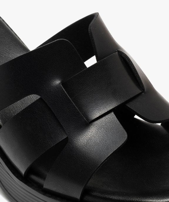 Mules à talon haut et bout ouvert femme vue6 - FOLLOW ME - GEMO