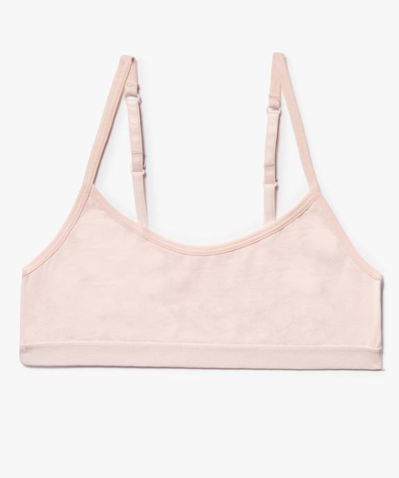 Brassière fille à fines bretelles  vue1 - GEMO 4G FILLE - GEMO