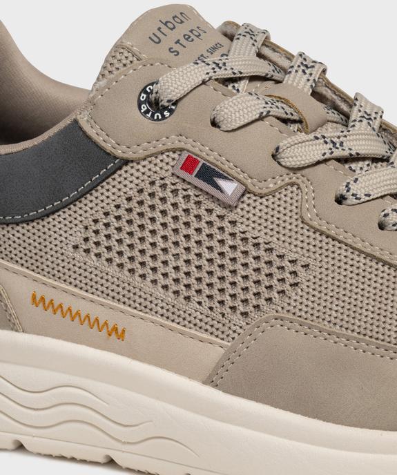 Baskets de running en mesh ajouré homme - Urban Steps vue6 - URBAN STEPS GEMO FOR GOOD - GEMO