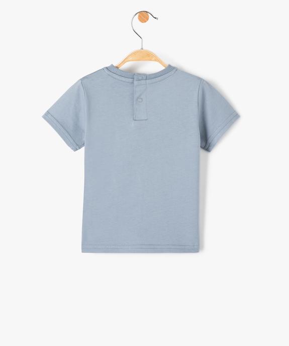 Tee-shirt bébé garçon à manches courtes imprimé héros d'enfance vue3 - GEMO(BEBE DEBT) - GEMO