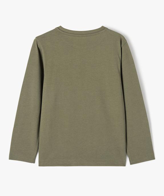 T-shirt manches longues imprimé garçon vue4 - GEMO 4G GARCON - GEMO