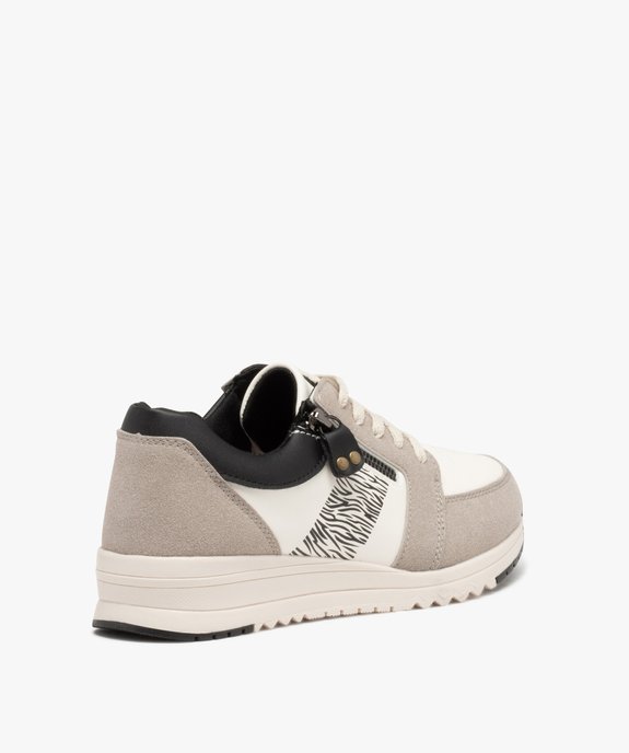 Baskets femme style casual avec détails fantaisie - Hobiz vue4 - HOBIZ - GEMO