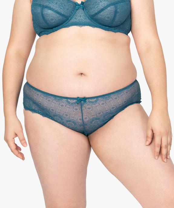 Shortie femme grande taille en tulle et dentelle vue1 - GEMO(HOMWR FEM) - GEMO