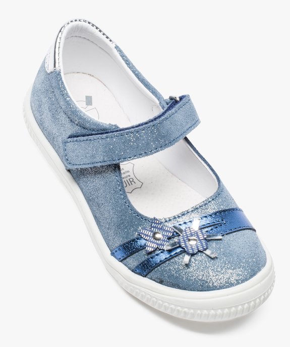 Babies en cuir pailleté avec motifs fleuris vue5 - GEMO (ENFANT) - GEMO