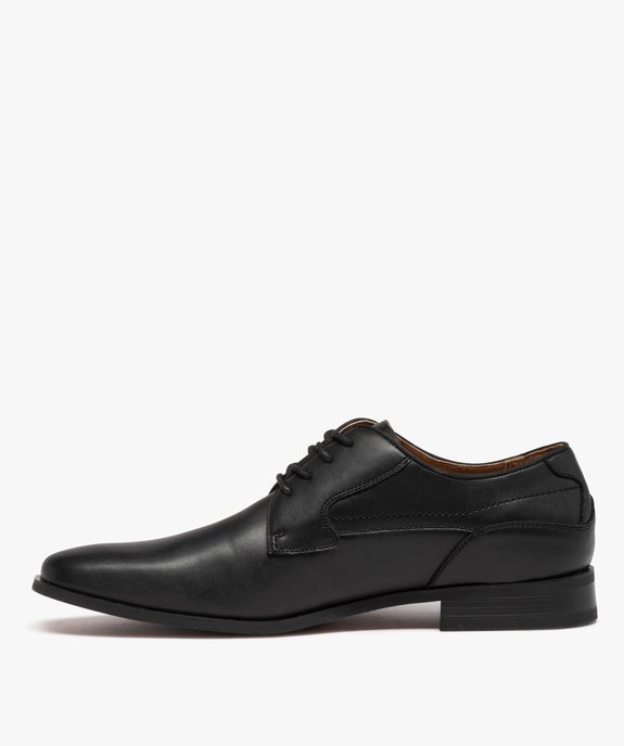 Derby à bout carré avec lacets ronds homme vue3 - GEMO(URBAIN) - GEMO