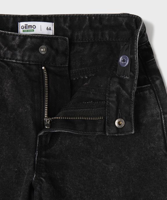 Short en jean à bord franc fille vue3 - GEMO 4G FILLE - GEMO