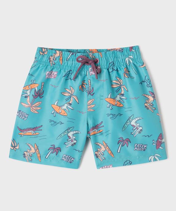 Short de surf à motifs crocodiles garçon vue1 - GEMO (ENFANT) - GEMO