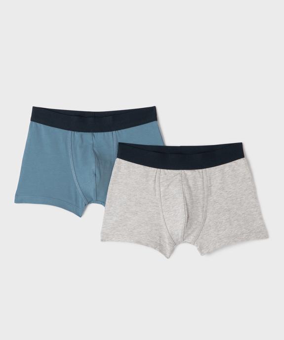 Boxer coton stretch imprimé garçon (lot de 2) vue1 - GEMO 4G GARCON - GEMO
