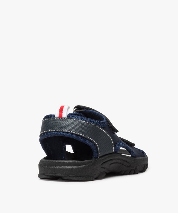 Sandales garçon multi-matières fermeture à scratch vue4 - GEMO (ENFANT) - GEMO