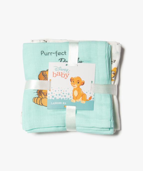 Langes bébé Le Roi Lion (lot de 3) - Disney vue3 - DISNEY DTR - GEMO