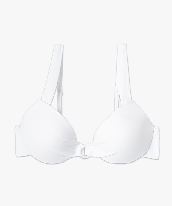 Haut de maillot de bain femme forme corbeille à armatures vue4 - GEMO (PLAGE) - GEMO