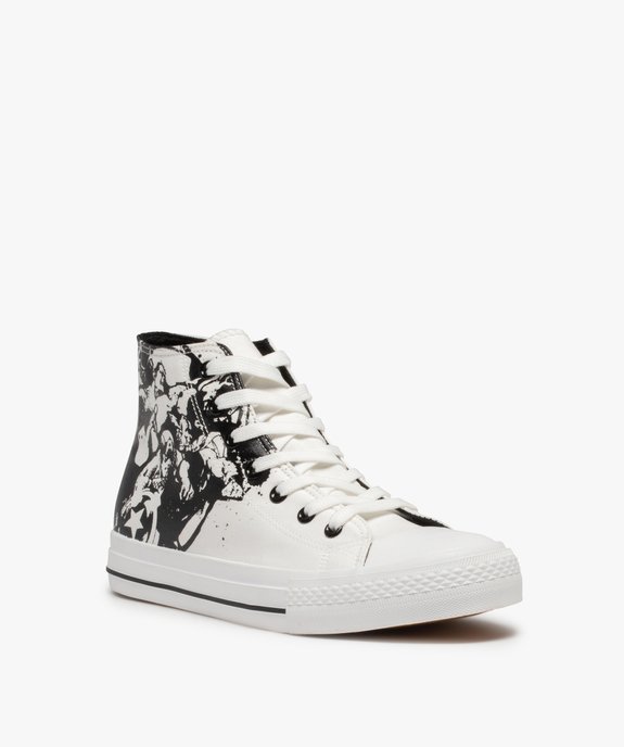 Baskets homme montantes en toile imprimée super héros – Avengers vue2 - MARVEL - GEMO