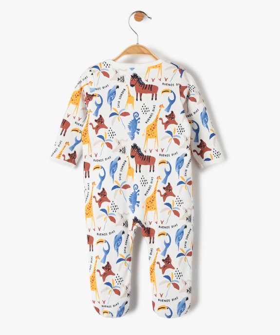 Pyjama dors-bien bébé imprimé avec ouverture sur l’avant vue3 - GEMO(BB COUCHE) - GEMO