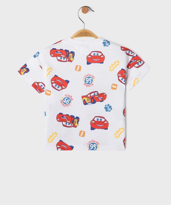Tee-shirt manches courtes en jersey de coton imprimé Cars bébé garçon - Disney Baby vue3 - CARS - GEMO
