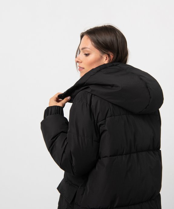 Doudoune femme longue à capuche vue6 - GEMO 4G FEMME - GEMO