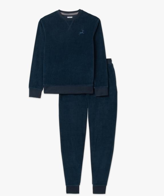 Pyjama en velours 2 pièces homme vue4 - GEMO(HOMWR HOM) - GEMO