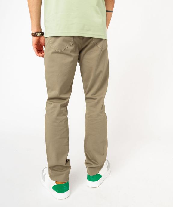 Pantalon chino coupe Slim homme vue3 - GEMO (HOMME) - GEMO