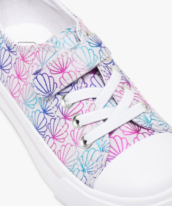 Baskets fille en toile à lacets élastiques - Les Supaires vue6 - GEMO 4G FILLE - GEMO