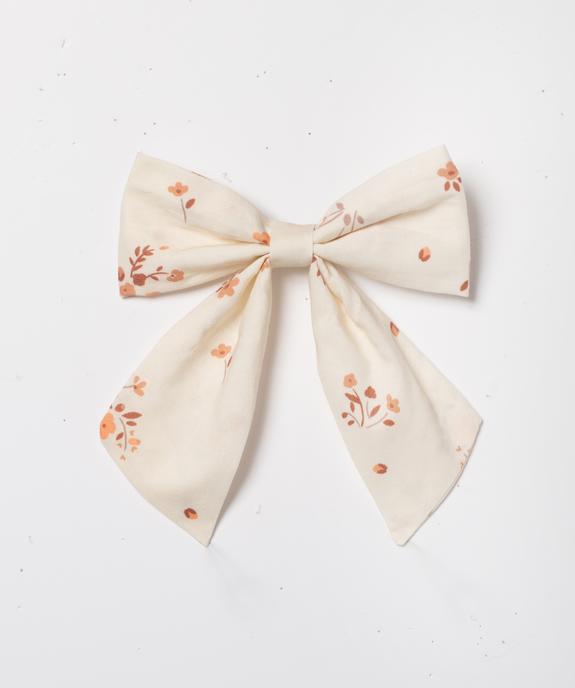 Barrette cheveux avec noeud à motifs fleuris vue1 - GEMO (ACCESS) - GEMO