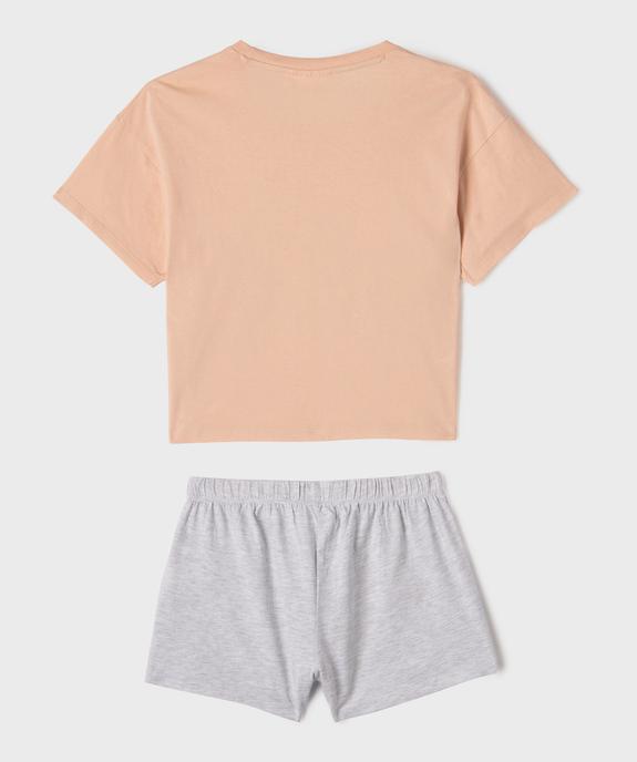 Pyjashort imprimé fille - Stitch vue3 - LILO & STITCH - GEMO