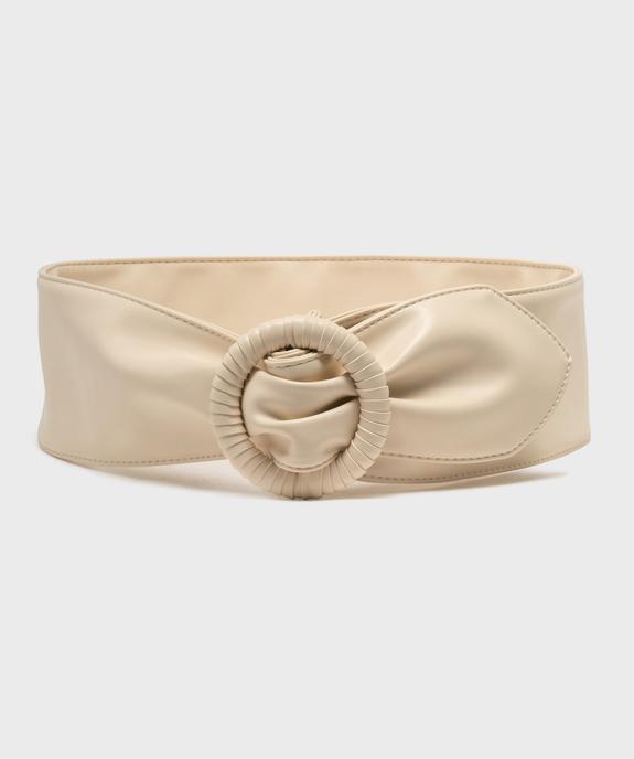 Ceinture large et souple à boucle ronde femme vue1 - GEMO (ACCESS) - GEMO