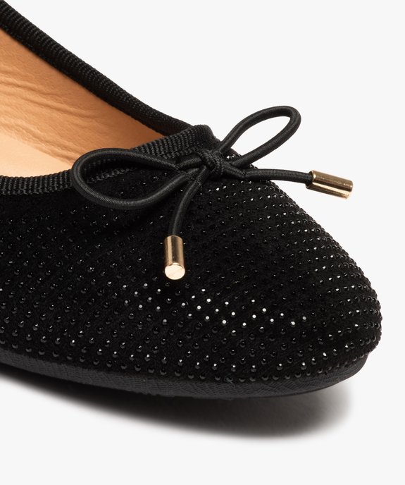 Ballerines à strass avec nœud décoratif femme vue6 - GEMO(URBAIN) - GEMO