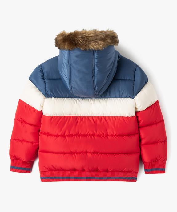 Blouson à capuche matelassé et doublé polaire garçon vue5 - GEMO 4G GARCON - GEMO