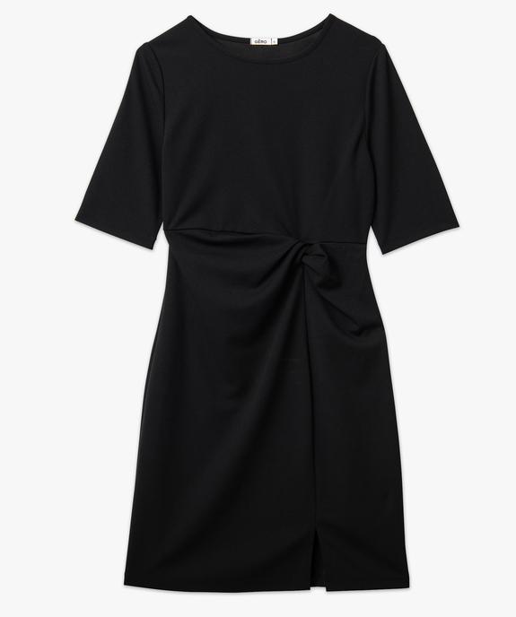 Robe à manches courtes avec effet noué femme vue4 - GEMO(FEMME PAP) - GEMO