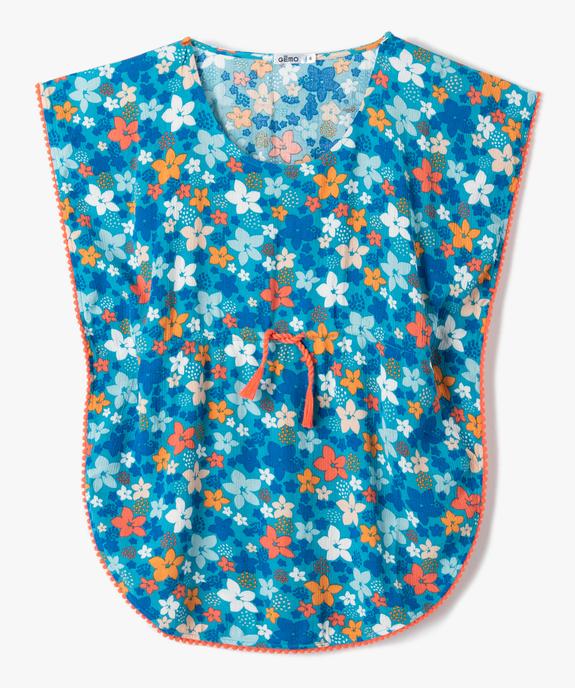 Robe de plage fille à motifs fleuris vue1 - GEMO (ENFANT) - GEMO