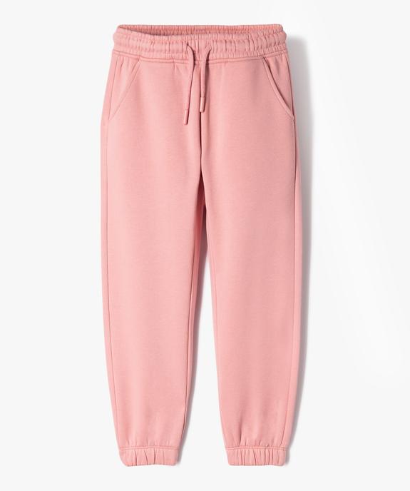 Pantalon de jogging intérieur molletonné fille vue2 - GEMO 4G FILLE - GEMO