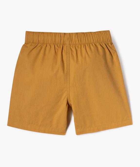 Bermuda en toile légère à taille élastiquée garçon vue12 - GEMO (ENFANT) - GEMO