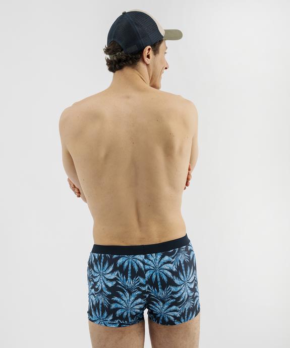 Maillot de bain boxer imprimé tropical homme vue3 - GEMO 4G HOMME - GEMO