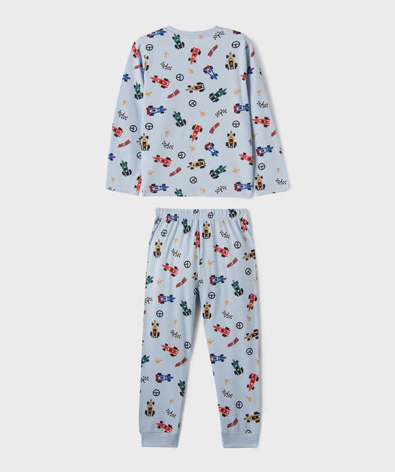 Pyjama en coton à motifs voitures de courses garçon vue3 - GEMO 4G GARCON - GEMO