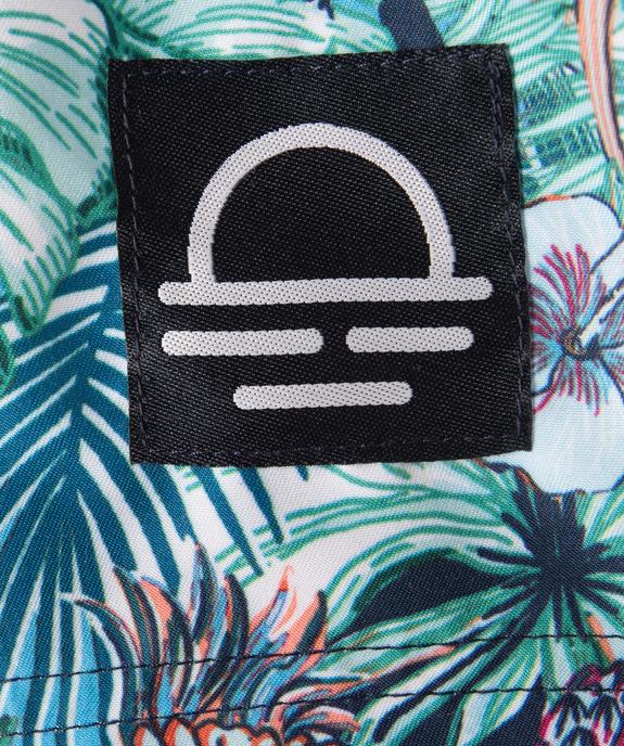 Short de bain garçon avec imprimé tropical vue2 - GEMO 4G GARCON - GEMO