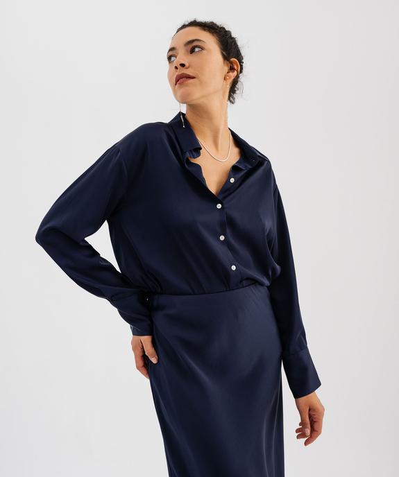 Chemise en satin femme vue2 - GEMO(FEMME PAP) - GEMO