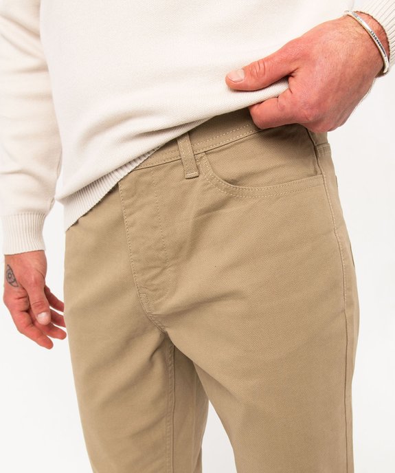 Pantalon slim 5 poches en toile extensible homme vue2 - GEMO 4G HOMME - GEMO