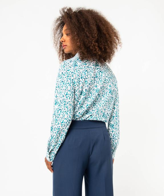 Chemise manches longues fleurie femme vue3 - GEMO(FEMME PAP) - GEMO