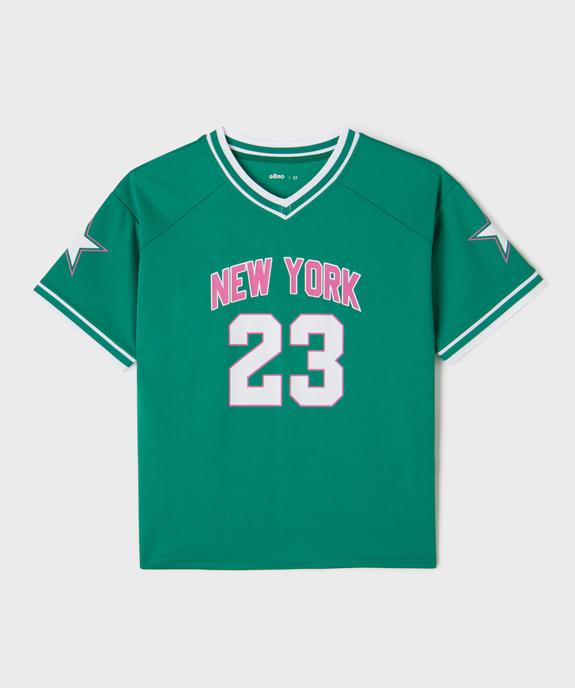 Tee-shirt de sport imprimé fille vue2 - GEMO (JUNIOR) - GEMO