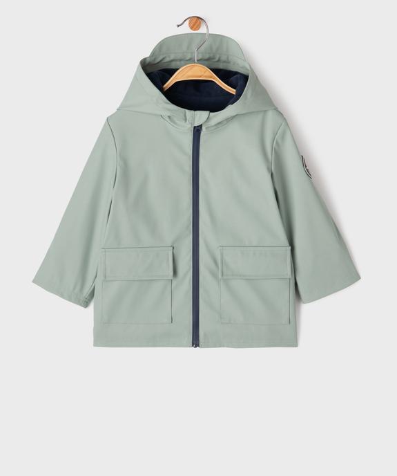Imperméable à capuche et doublure polaire bébé  vue1 - GEMO(BEBE DEBT) - GEMO